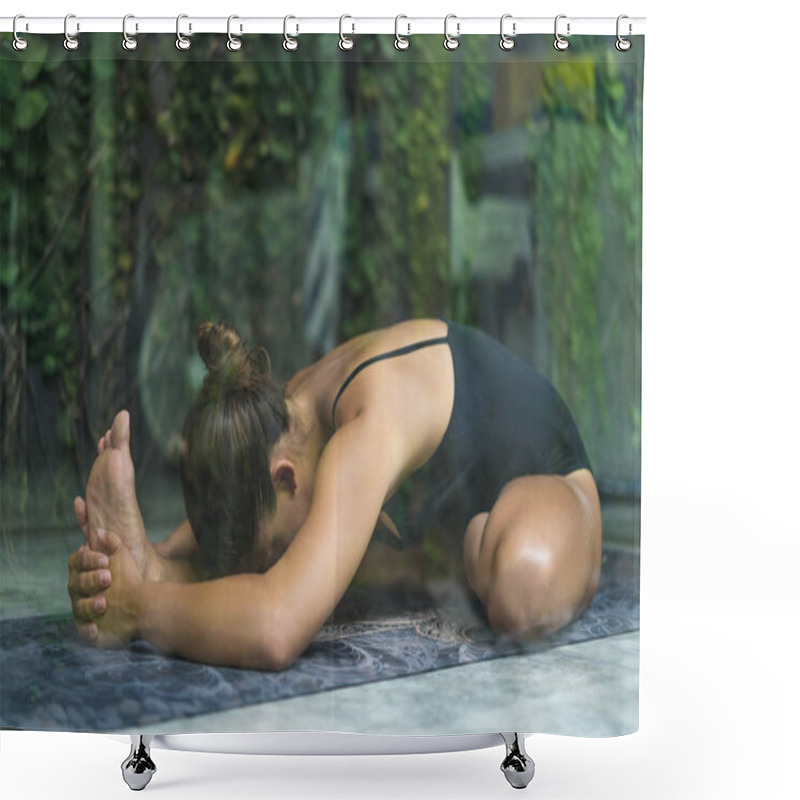 Personality  Asana Shower Curtains