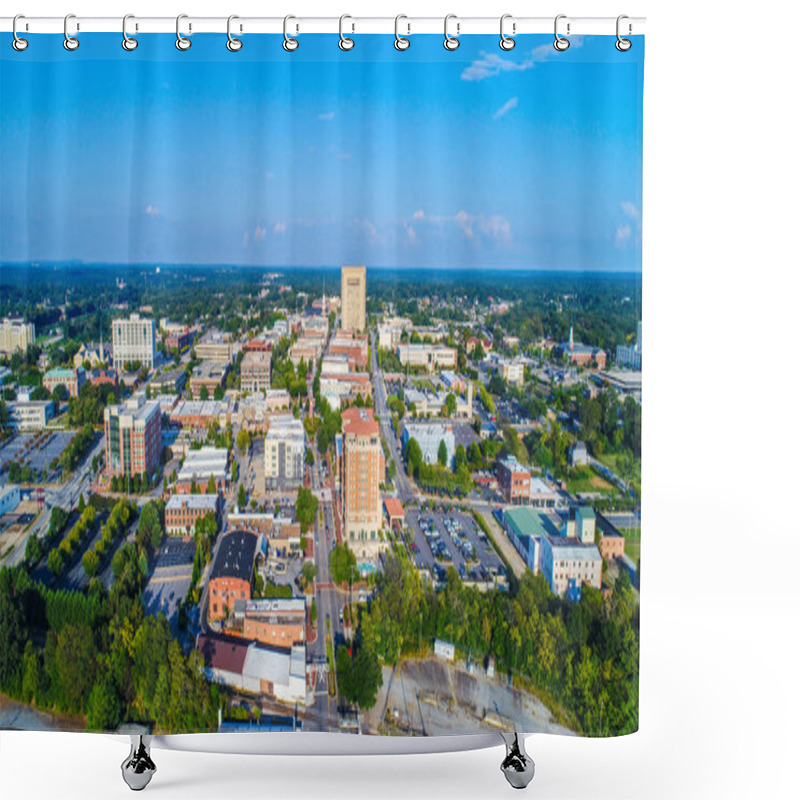 Personality  Spartanburg, SC, USA Drone Aerial Near Greenville South Carolina Shower Curtains