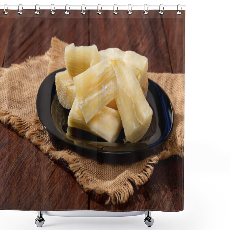 Personality  Cooked Manioc Esculenta (mandioca, Yuca, Brazilian Rice Paddy) Shower Curtains