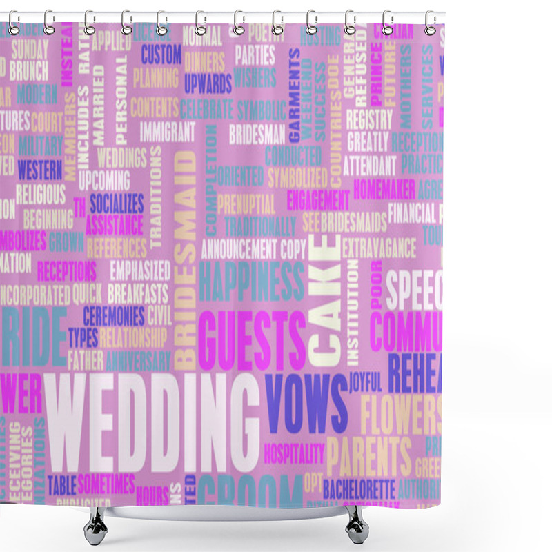 Personality  Wedding Day Shower Curtains