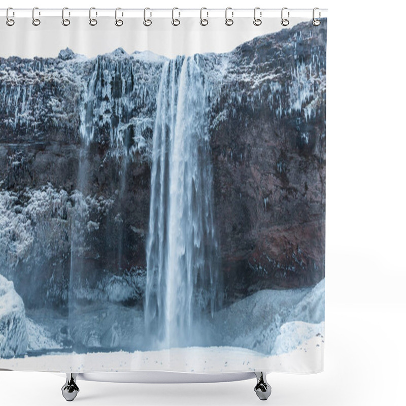 Personality  Waterfall And Rocks Shower Curtains