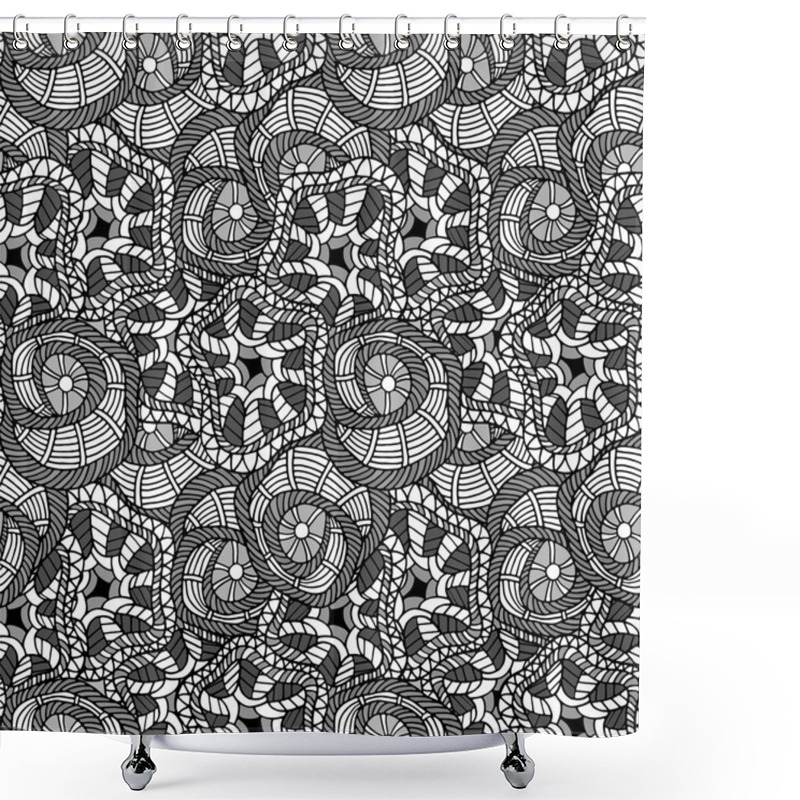 Personality  Floral Doodle  Vector Illustration Shower Curtains