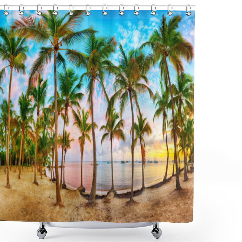 Personality  Anse Chamapgne Beach Of Guadeloupe Shower Curtains