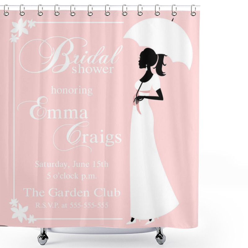 Personality  Bridal Shower Invitation Shower Curtains