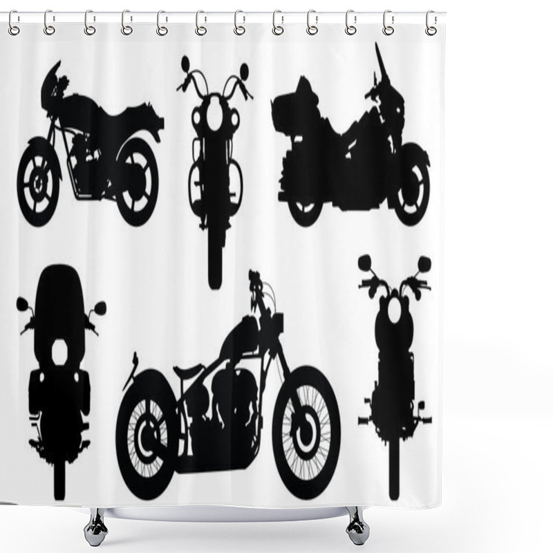 Personality  Chopper Silhouettes Shower Curtains