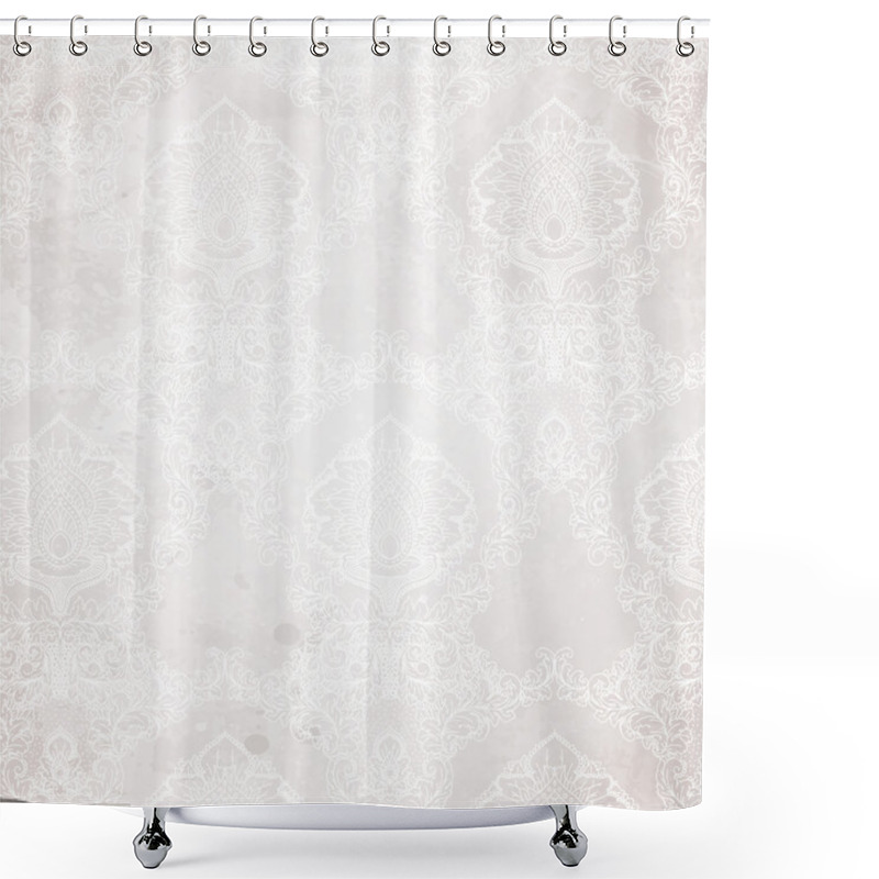 Personality  Seamless Damask Wallpaper Shower Curtains