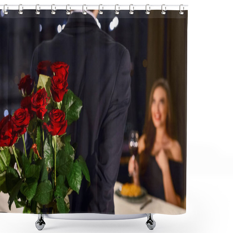 Personality  Flowers For Beloved Woman Concept Shower Curtains