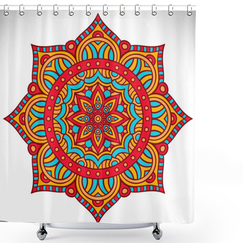 Personality  Vector Indian Mandala Shower Curtains