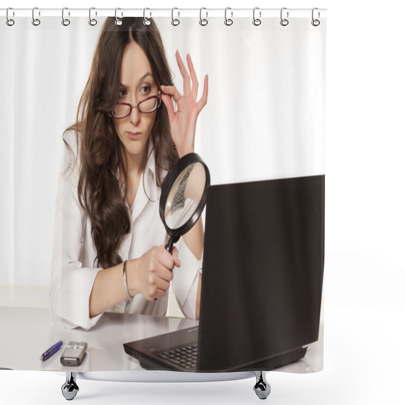 Personality  Spy At Work Shower Curtains