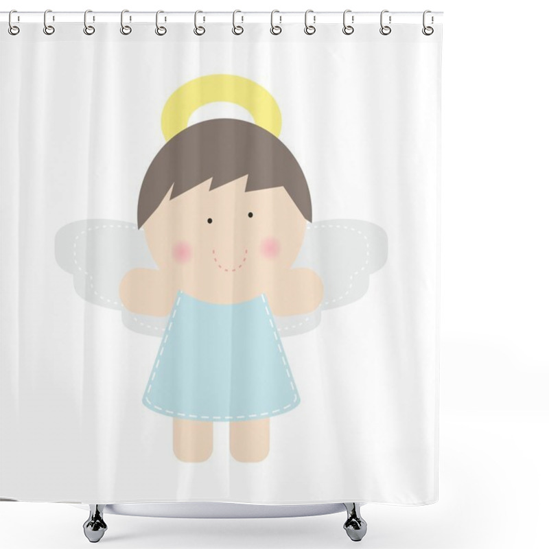 Personality  Small Cute Angel Shower Curtains