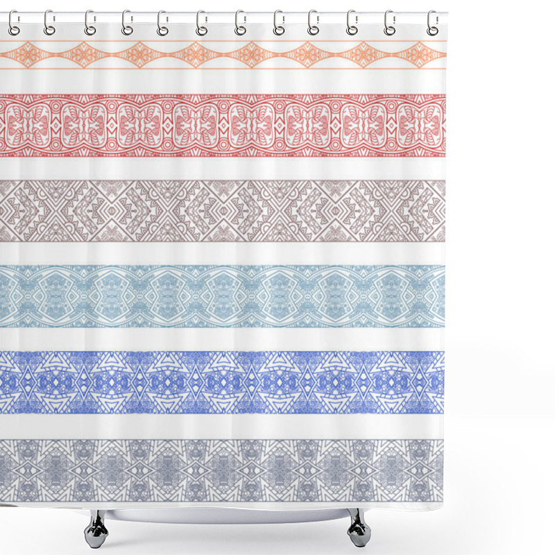 Personality  Ornamental Seamless Pattern Shower Curtains