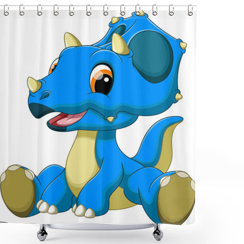 Personality  Baby Dinosaur Cartoon Shower Curtains