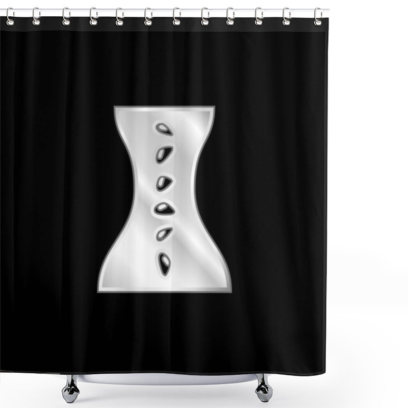 Personality  Body Spa And Massage Silver Plated Metallic Icon Shower Curtains