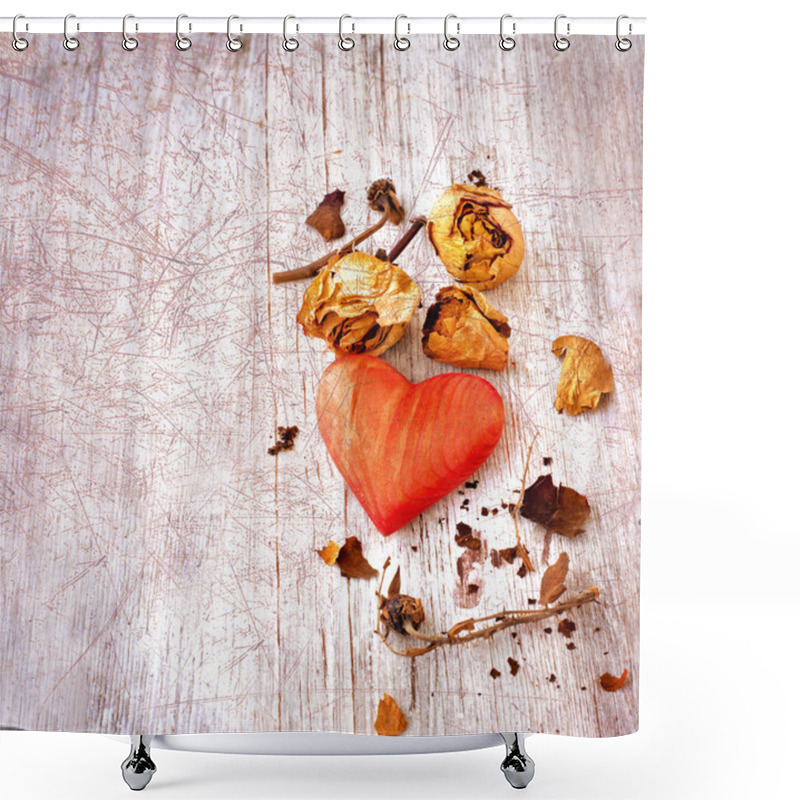 Personality  Heart As A Symbol Of Love Shower Curtains