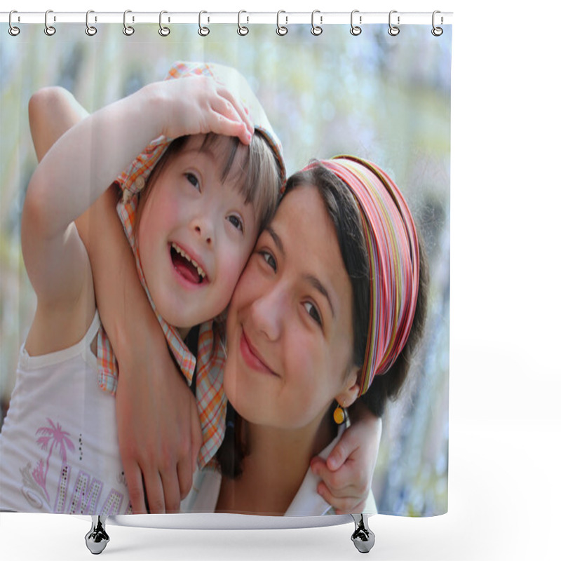 Personality  Happy Family Moments Shower Curtains