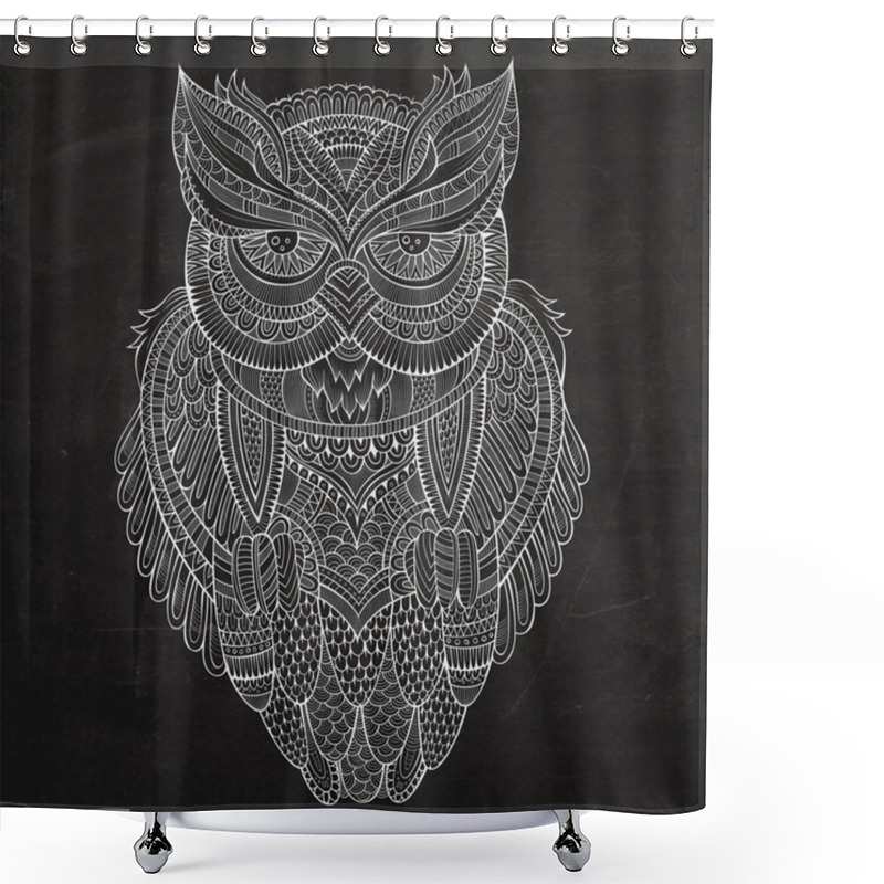 Personality  Decorative Ornamental Owl Shower Curtains