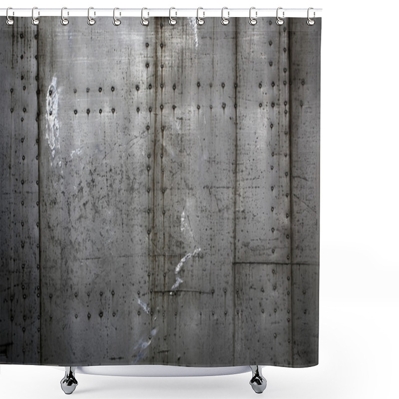 Personality  Metal Plates Assembled With Rivets  Shower Curtains