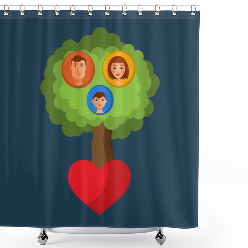 Personality  Family Tree Shower Curtains