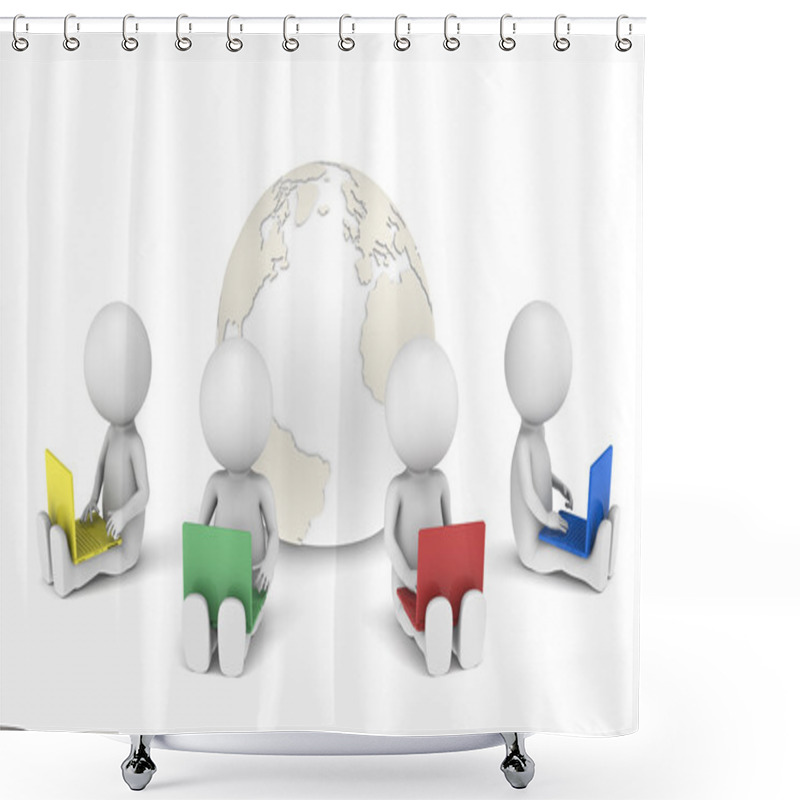 Personality  Social Network. Shower Curtains