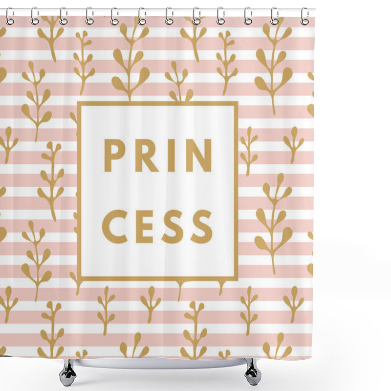 Personality  Creative Girlie Printable Journaling Card  Shower Curtains