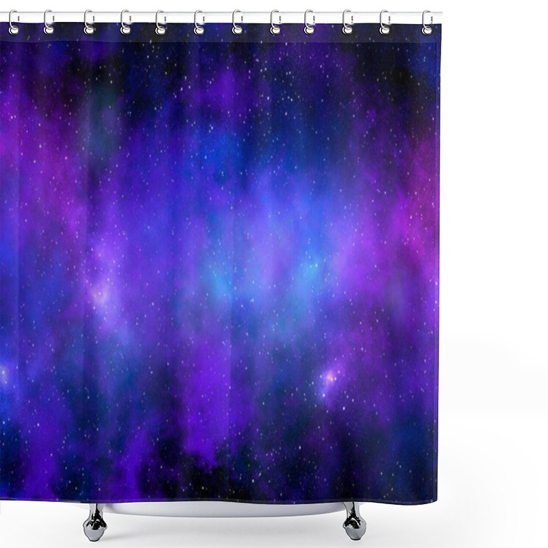 Personality  Planets And Galaxy, Science Fiction Wallpaper. Beauty Of Deep Space. Billions Of Galaxies In The Universe Cosmic Art Background. 3D Illustration. Shower Curtains