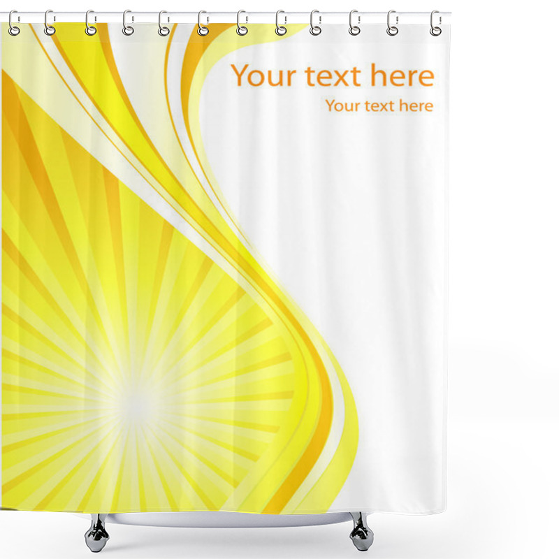 Personality  Stylized Sun Background Vector Template Shower Curtains