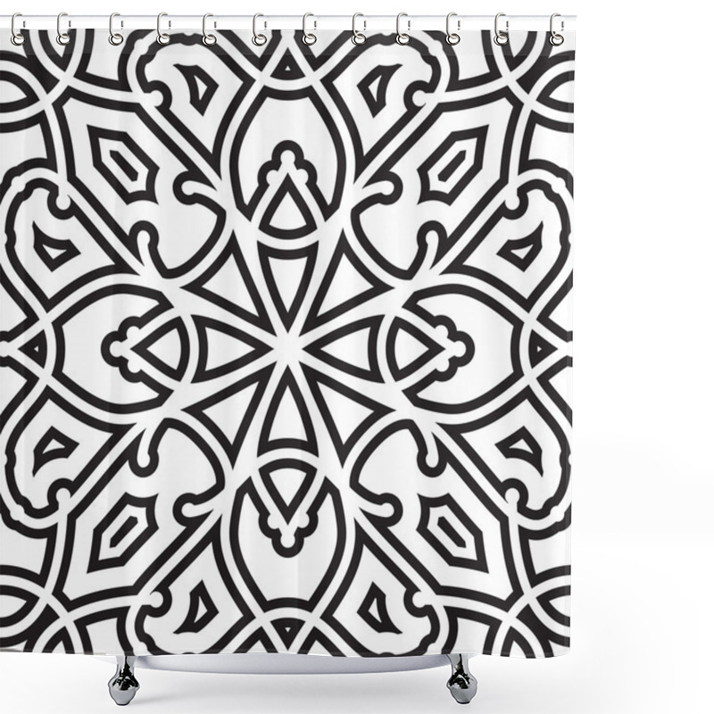 Personality  Geometric Pattern Shower Curtains