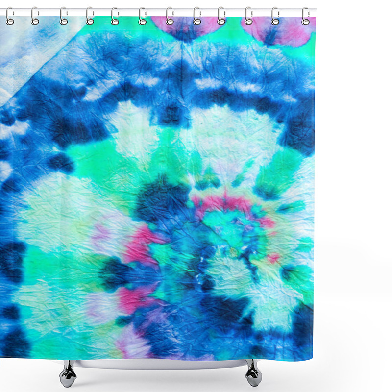 Personality  Tie Dye Spiral Background. Shower Curtains