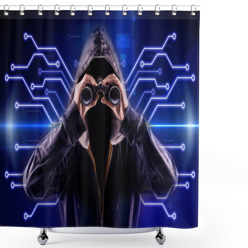 Personality  Hacker Shower Curtains