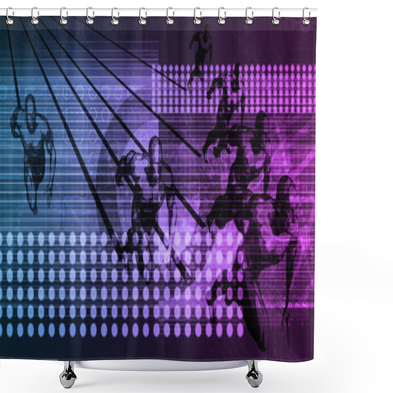 Personality  Sports Tech Innovation Shower Curtains