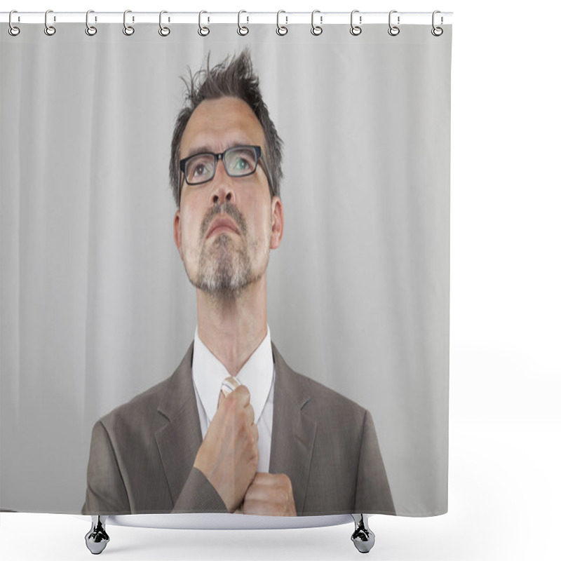 Personality  Tying The Tie Shower Curtains