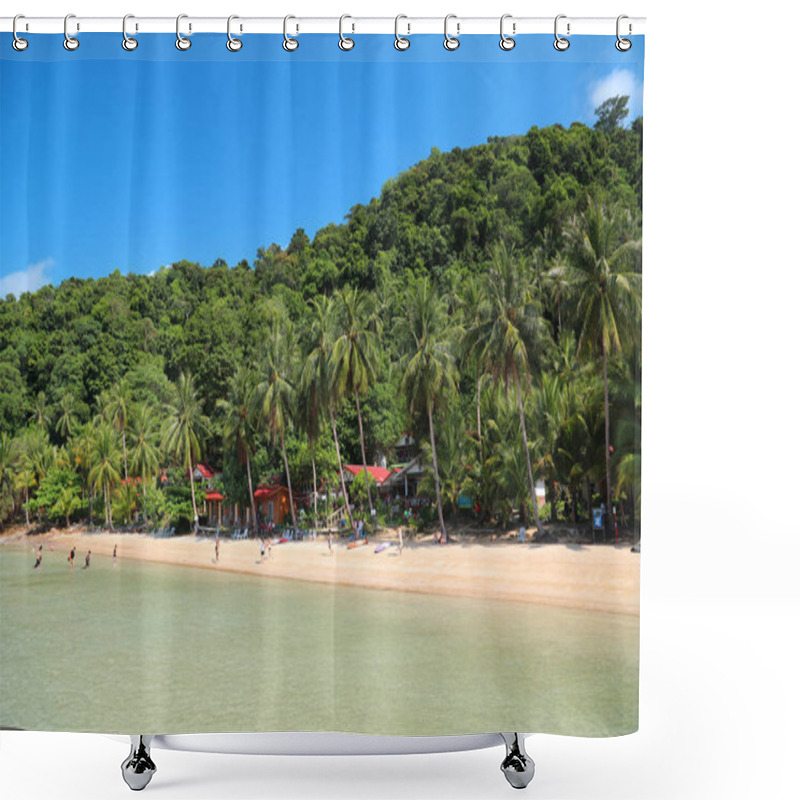 Personality  Beautiful View Of The Koh Wai Island In Thailan Shower Curtains