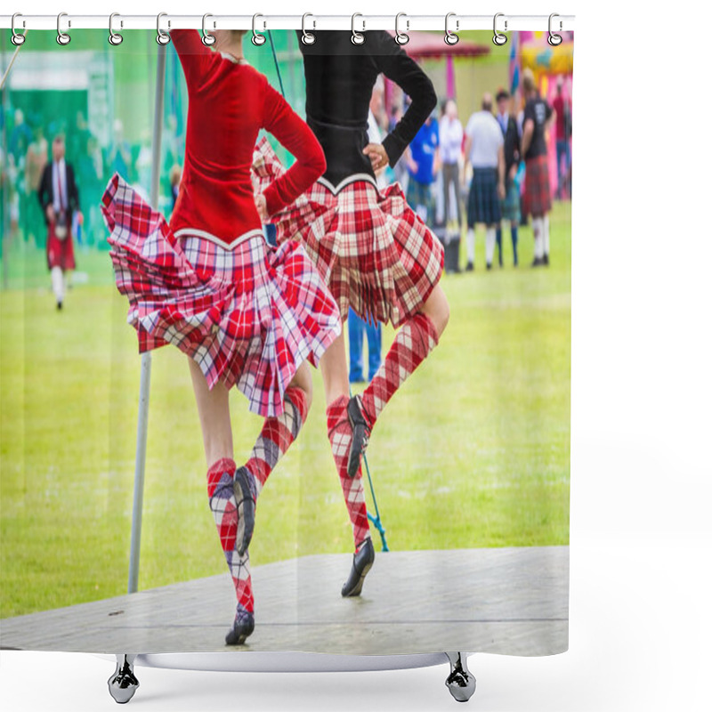 Personality  People At Highland Games In Scotland Shower Curtains