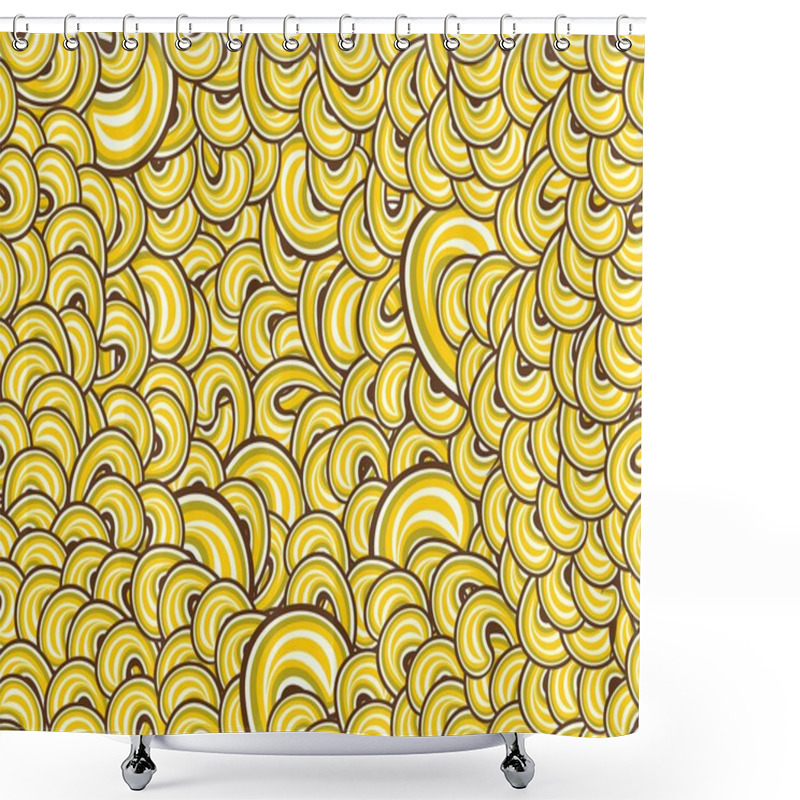 Personality  Background With Spiral Pattern Shower Curtains