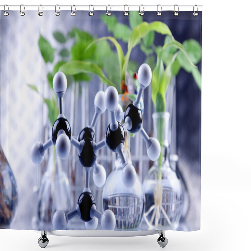 Personality  Green Seedling Laboratory Shower Curtains