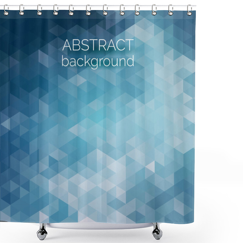 Personality  Abstract Triangles Pattern Background Shower Curtains