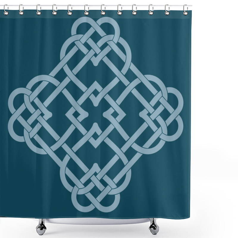 Personality  Celtic Knot Motif Shower Curtains