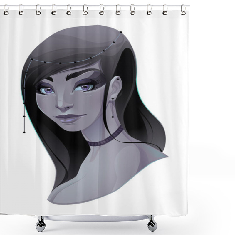 Personality  Portrait Of A Lady Shower Curtains