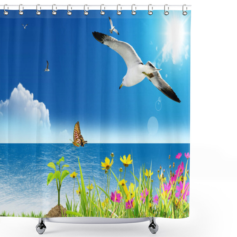 Personality  Flying Free, Feeling Free Shower Curtains