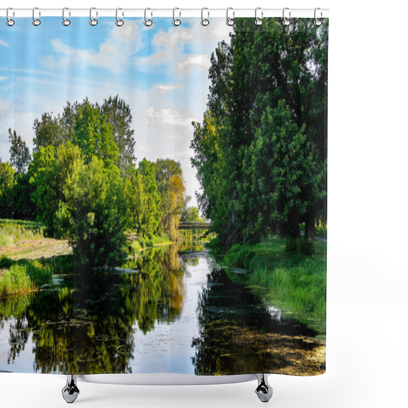 Personality  River And Summer Landscapes. Rural Views. Shower Curtains