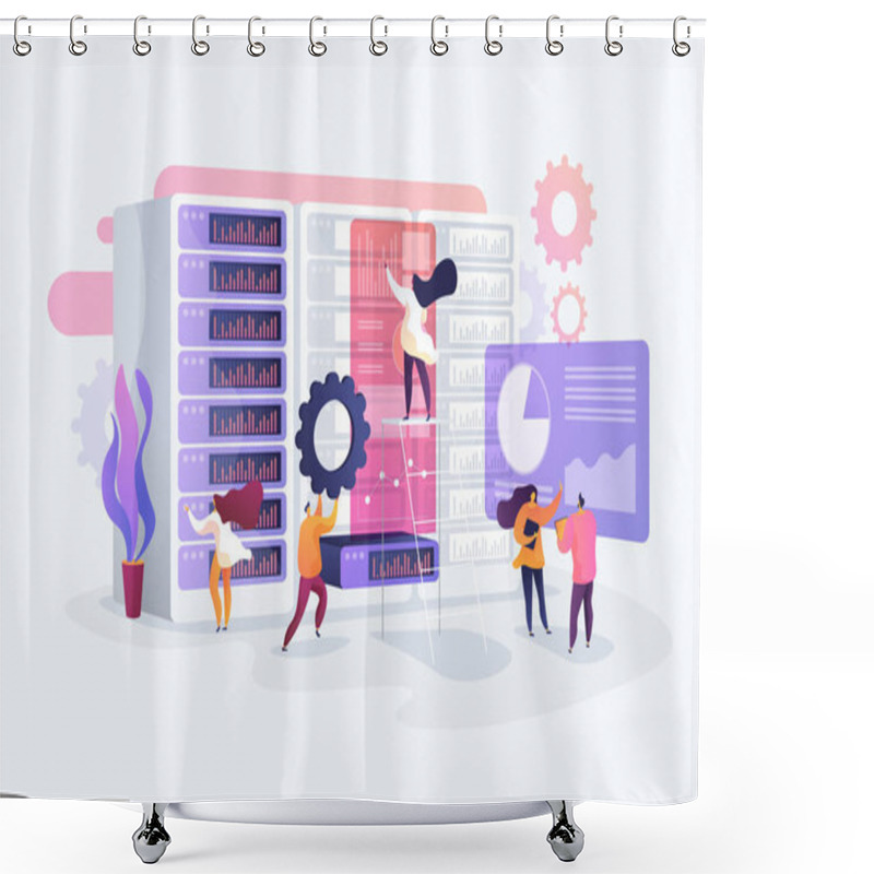 Personality  System Administration Concept Vector Illustration Shower Curtains