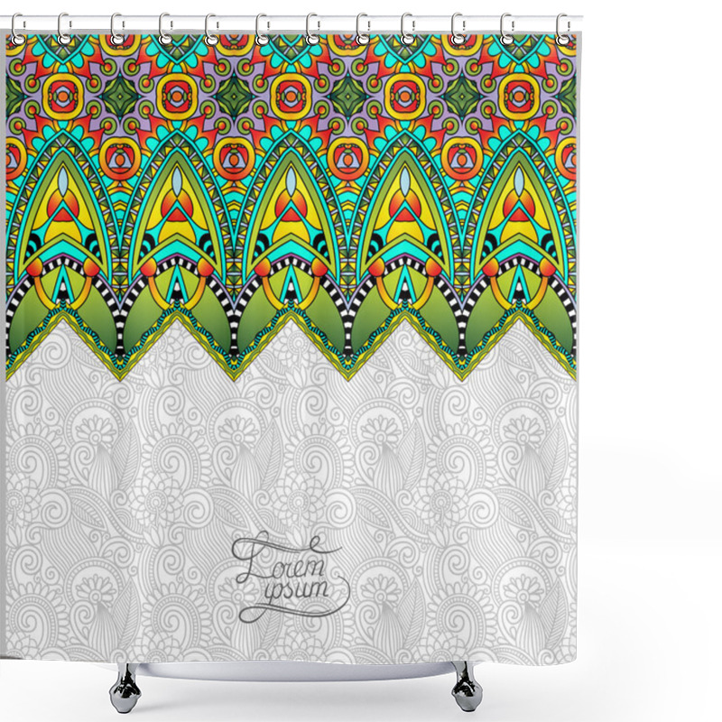 Personality  Moroccan Template With Place For Your Text Shower Curtains