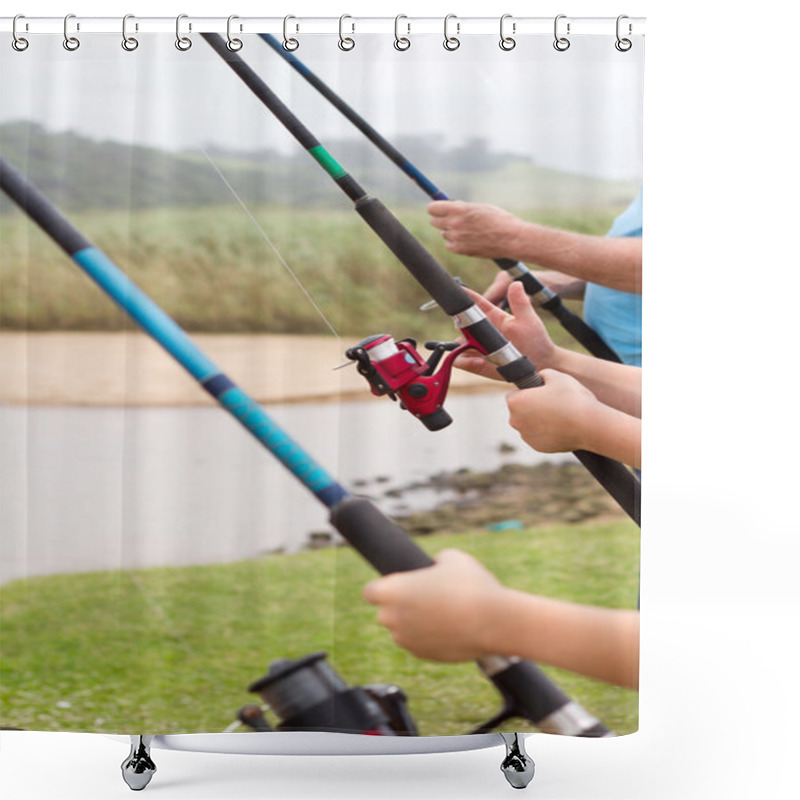 Personality  Fishing Shower Curtains