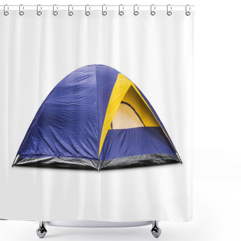 Personality  Blue Dome Tent Shower Curtains