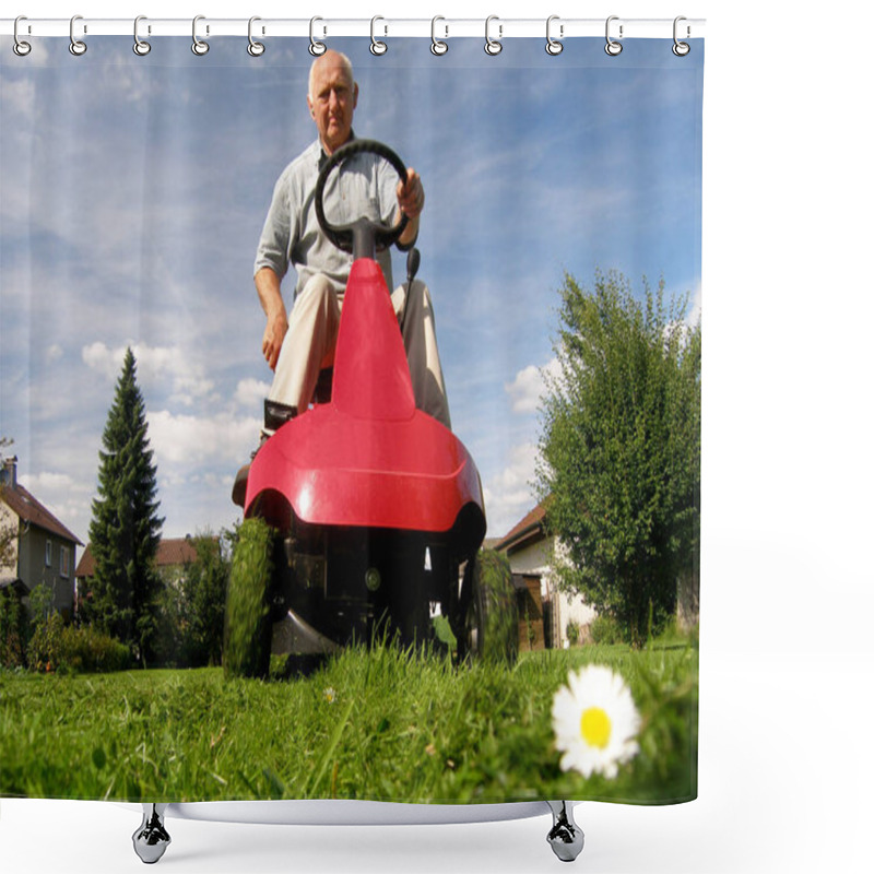 Personality  Portrait Of A Senior Person Shower Curtains