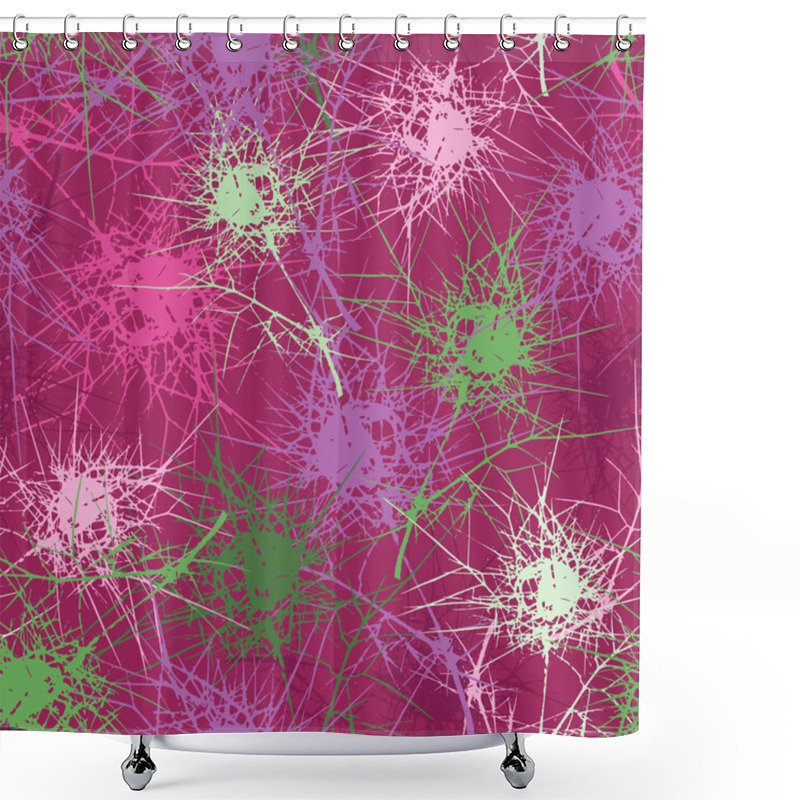 Personality  Floral Seamless Pattern Shower Curtains