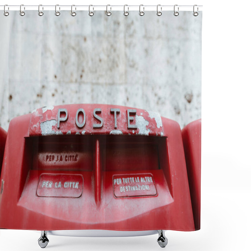 Personality  Postbox Shower Curtains