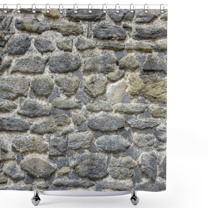 Personality  A Charming Breton Wall And House Faade In Brittany, France, Showcase Rustic Stonework And Timeless Architecture. The Scene Reflects The Regions Heritage, Coastal Charm, And Authentic French Allure Shower Curtains