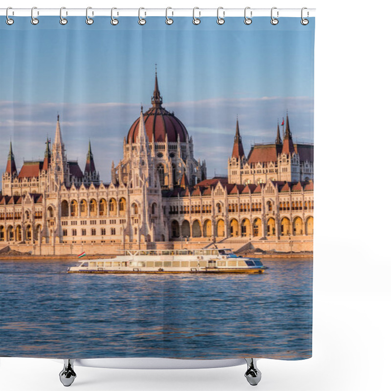 Personality  Building Of The Parliament In Budapest Shower Curtains