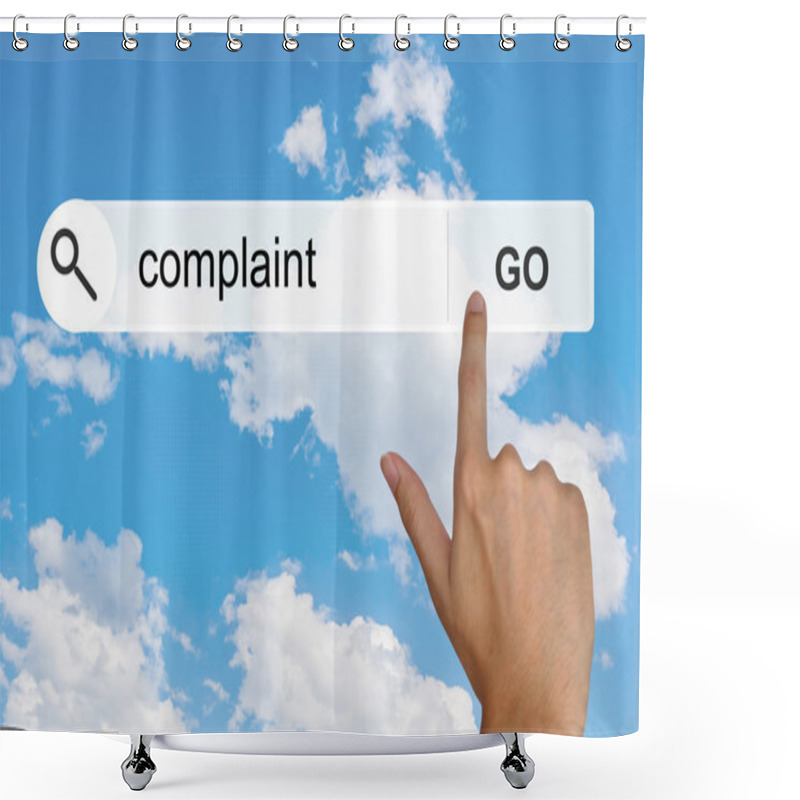 Personality  Complaint On Search Toolbar Shower Curtains